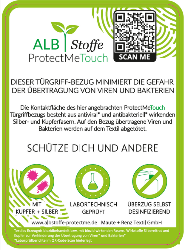 Zusätzliche Wirkungsnachweis - LABEL - ProtectMe - TOUCH -