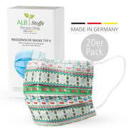 Medizinische OP Maske - Winter Design HOHOHO - 20er Pack