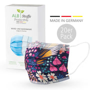 Medizinische OP Maske - Design FLOWER - 20er Pack