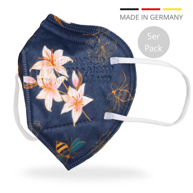 FFP2 Masken - Design "LILLY" 5er Pack