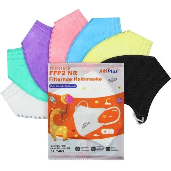 KIDS - COLOURMIX: Hochwertige FFP2 Maske - für Kinder - 20er Pack