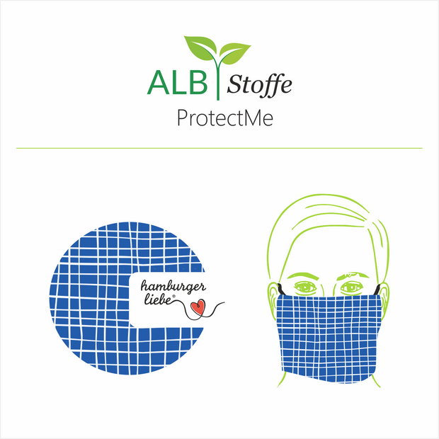 ProtectMe -Hamburger Liebe - Grid 1 (blau)